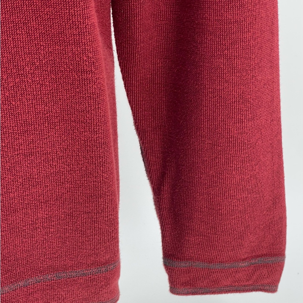 Tommy Bahama Jeans Reversible Red 1/4 Zip Sweater Mens Size XL *See Measurements - Picture 6 of 11